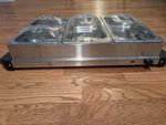 300W Ambiano (aldi) Food Warmer With 4 Pans And Lids Frame (removable). Fixed Price $47.50.