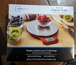 Mainstays Round Digital Kitchen Scale, Food Stainless Steel Platform, Lcd. Fixed Price $9.00.