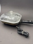 Sunbeam Controlled Heat Electric Fry Pan Fp 10-A Glass Lid Tested. Fixed Price $45.00.