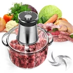 Bumet Glass Bowl 850W Electric Food Processor,led Timer. 16CUP, Silver. Fixed Price $130.67.