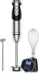 Megawise Pro Titanium Reinforced 3-IN-1 Immersion Hand Blender 12 Speeds Black. Fixed Price $16.00.
