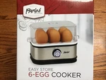 Parini Cookware Easy Store 6-EGG Cooker 120V Stainless Steel. Fixed Price $11.95.
