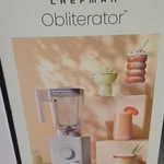 Chefman Obliterator Electric Blender 48 Oz Clear/white With Travel Jar. Fixed Price $129.87.