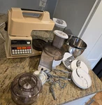 Oster Electronic Touch Control Kitchen Center W/ Attachments Tested 16 Speed. Fixed Price $200.00.