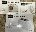 Cook Supreme Kitchen Appliance Bundle Hand Mixer-food Chopper-toaster-new. Fixed Price $35.00.