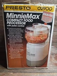 Presto Minnie Max Electric Compact Food Processor Pulse Control. Fixed Price $28.99.