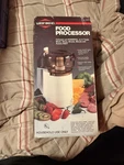 West Bend 6490 Food Processor White Stainless Steel Blades Easy-grip Handles. Fixed Price $34.99.