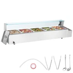 Vevor Commercial Electric Food Warmer Countertop Buffet 5*8QT With Glass Shield. Fixed Price $262.90.