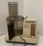 Vintage Sunbeam Mixmaster Food Processor Model 14056 Almond - Tested & Works. Fixed Price $75.00.