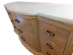 Bob Mackie Home Signature Dresser /w Marble Top - 9 Drawer Large Chest Glam. Fixed Price $1375.00.