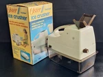 Vintage 1960S Oster "snowflake" Ice Crusher 571-06 564 Almond With Box, Tested. Fixed Price $75.00.
