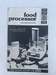 Vintage General Electric Food Processor Model FP1 4200 User Manual Recipes. Fixed Price $6.00.