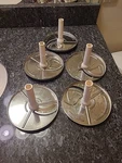 Cuisinart DLC-7 Disc W/ Stem 3MM, 4MM, J-2X2MM, S-6MM, J-6X6MM (5) Japan Set. Fixed Price $24.99.