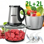 Spztjk Electric Meat Grinder 2 Bowls Blades Food Chopper For Vegetables. Fixed Price $43.46.