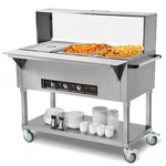 Vevor 3-PAN Commercial Food Warmer X 20.6QT Steam Table & Acrylic Sneeze Guard. Fixed Price $824.99.