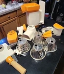 Vintage Moulinex #245 Charlotte Piece Meat Grinder/juicer/salad Maker 1990'S. Fixed Price $45.00.
