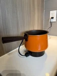 Tested!! Vintage West Bend Hot Handy Pot 32 Oz. Orange Brown. Made Usa. Fixed Price $22.99.