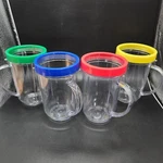 Magic Bullet 4 Party Cups Mugs W/ Comfort Rings Model MB1001 Multicolor. Fixed Price $14.99.