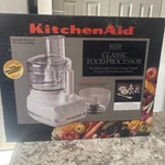 Kitchenaid KFP500WH Classic 9 Cup Food Processor White Complete Set W/box Euc. Fixed Price $192.07.