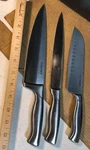 Cuisinart 3-PIECE Stainless Steel Kitchen Knife Set C77SS Collection. Fixed Price $8.75.