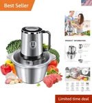 Meat Grinder Food Processor Chopper Electric Small With Safety Handle, Tombot. Fixed Price $84.72.
