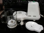 Braun 3210 Food Processor Motor Base & Blender Glass Jar With Blade And Lid. Fixed Price $169.89.