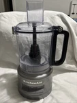 Kitchenaid 9 Cup Food Processor Plus 3 Speed Option Silver Color Tested Euc. Fixed Price $59.99.