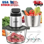 2-SPEED Food Chopper Meat Grinder With 8 Cup Stainless Steel & Glass .... Fixed Price $67.19.