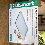 Cuisinart 3 Piece Non-stick Baking Sheet Set (MBS-17. Fixed Price $60.00.