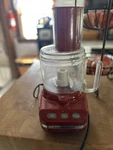 Kitchenaid 13-CUP Red Food Processor With Extra Blades RKFP1333. Fixed Price $74.00.
