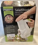 Presto Salad Shooter Electric Slicer Shredder New Open Box 2018 Model No. 02910. Fixed Price $33.99.