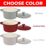 Cuisinart Chef's Classic Enameled Cast Iron Round Covered Casserole 3-QUART New. Fixed Price $59.94.