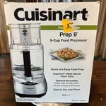 Cuisinart Prep Cup Food Processor Brushed Stainless Finish DLC-2009CHB. Fixed Price $74.95.