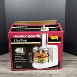 Nob Vintage Hamilton Beach 6-CUP Food Processor Chef Prep 70100 New Open Box!. Fixed Price $45.00.