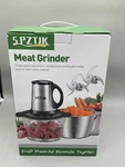 Spztjk Meat Grinder Electric Food Chopper 3-SPEED Glass Bowl Double Blades. Fixed Price $37.49.