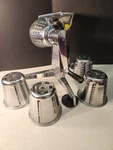 Vintage Salad Master Five Star Food Processor 5 Shredding Cones. Fixed Price $59.95.