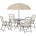 Outdoor Dining Table And Chair Package With Umbrella ( Amazon Shipping). Fixed Price $417.99.