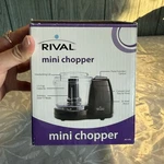 Rival MC-67BL Mini Chopper 1.5 Cup Stainless Steel Blade 35W Motor Black. Fixed Price $14.75.