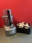 Cuisinart Cup Food Processor FP-14DC Stainless W/ All Attachments Works Euc. Fixed Price $190.00.