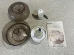 Oster Kitchen Center Food Processor Chopper Bowl Attachment 5900-06A Manual. Fixed Price $25.99.