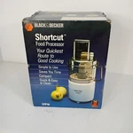 Vtg 90S Deadstock Black & Decker CFP-10 Shortcut Food Processor New. Fixed Price $79.95.