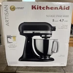 Kitchenaid Artisan Series 5 Quart Tilt-head Stand Mixer Matte Black New G1. Fixed Price $295.00.