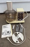 Vintage Hamilton Beach Scovill 2 Speed Food Processor W/attachments - Tested. Fixed Price $38.99.