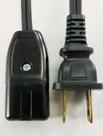 West Bend Fondue Pot Power Cord Model 3324 53704 (2PIN) 36" Part Replacement. Fixed Price $15.95.