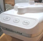 Kitchenaid KFP300WH Works Good Food Processor Little Classic Base Only. Fixed Price $20.97.