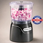 Hamilton Beach Electric Vegetable Chopper & Mini Food Processor 3-CUP, 350 Watts. Fixed Price $35.49.