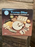 Vintage AD1 General Electric Versa-disc Food Processor Accessory Kit Sealed. Fixed Price $29.97.