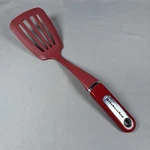 Spatula Turner Slotted Red & Silver Flipper For Skillet. Fixed Price $10.87.