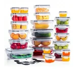 Chefs Path 48 Piece Bpa-free Plastic Food Storage Container Set With 24. Fixed Price $24.29.