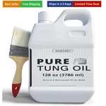 100% Pure Tung Oil For Wood Outdoor With Brush, Safe Food Grade Gall.... Fixed Price $106.70.